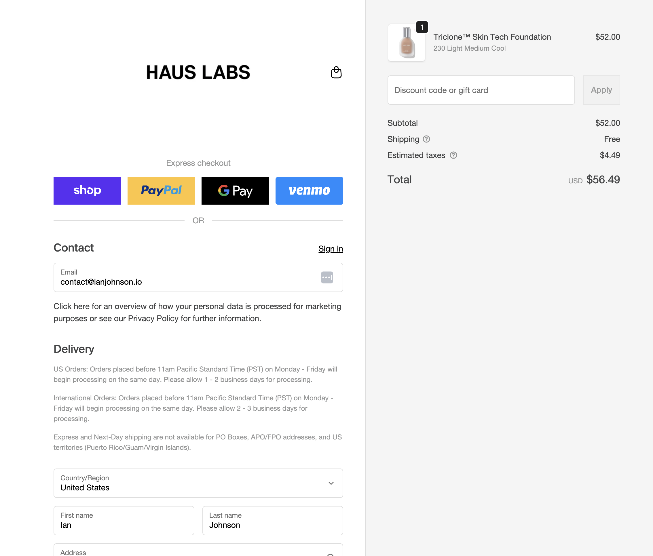Flow Global Checkout
